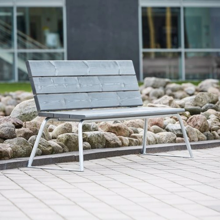 Banca pentru parc cu spatar - model Arctic - 850 mm