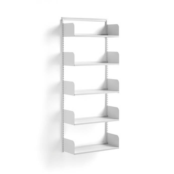 Raft din otel  cu polite din lemn 