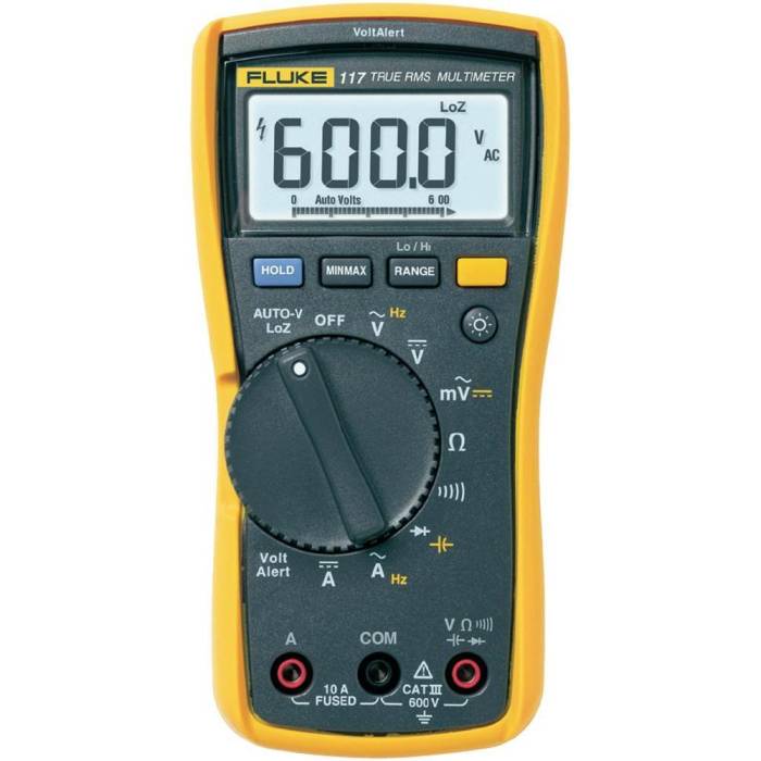 Multimetru digital LCD, 6000  U, I, R, C, f, T, True RMS