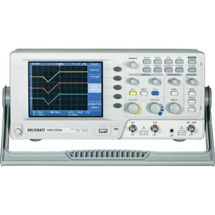 Osciloscop cu stocare digitală 2x150MHz 1GSa / s în timp real, USB
