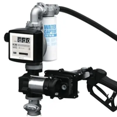 Pompa electrica  cu debitmetru transfer benzina - 50 ltr