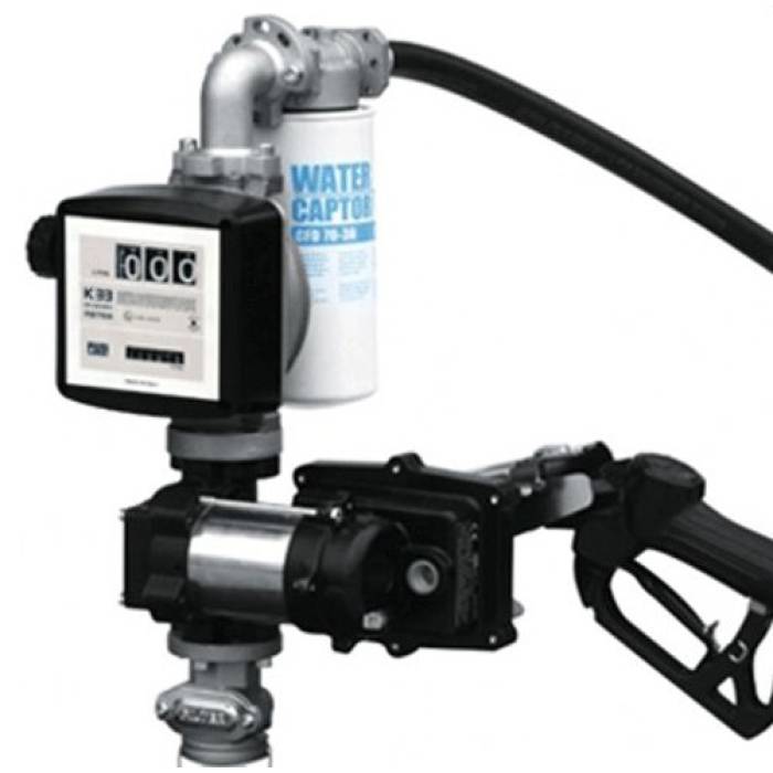 Pompa electrica  cu debitmetru transfer benzina - 50 ltr