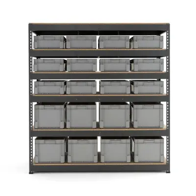 Raft metalic cutii de depozitare - 24 cutii