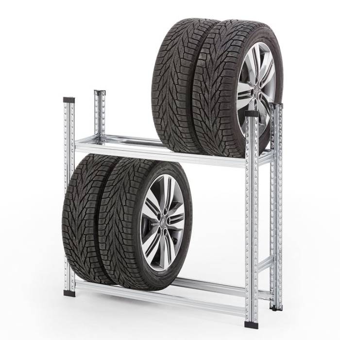 Raft metalic pentru anvelope auto - 8 buc