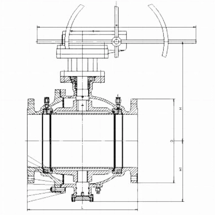 Robinet cu sfera trunnion PN 19 - 4"