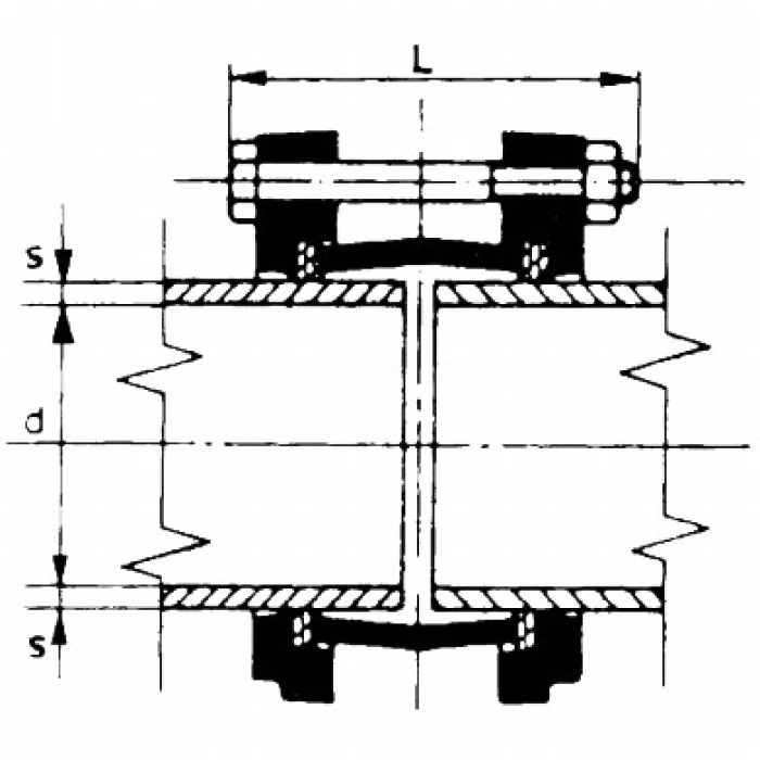 Cuplaj rigid conducte metalice PN 16 - 100 mm