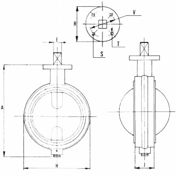 Robinet tip fluture PN 10/16 - 100 mm
