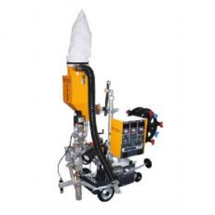 Carucior pentru sudare sub strat de flux cu sarme paralele