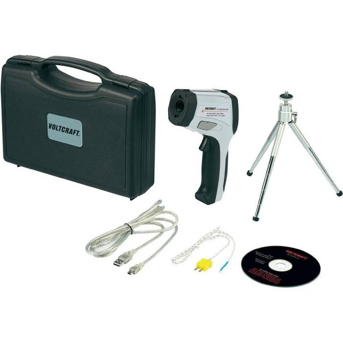 Termometru cu infraroșu, interval de temperatură -50 până la + 2200 ° C 50: 1 USB