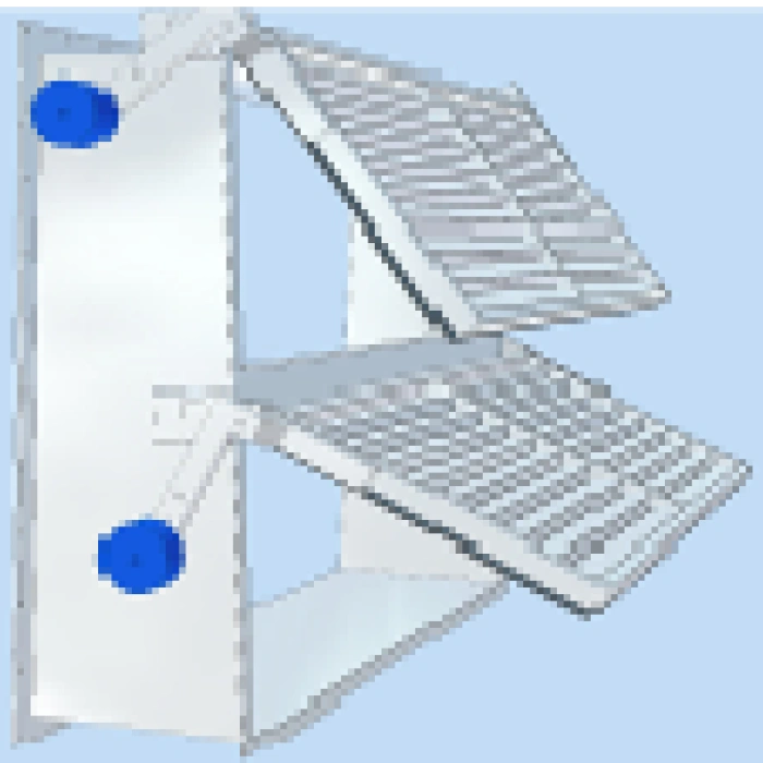 Clapeta antiretur dreptunghiulara din otel